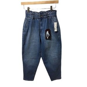 Ultra High Rise Paperbag Waist Mom Jeans Size M (7-9) NWT